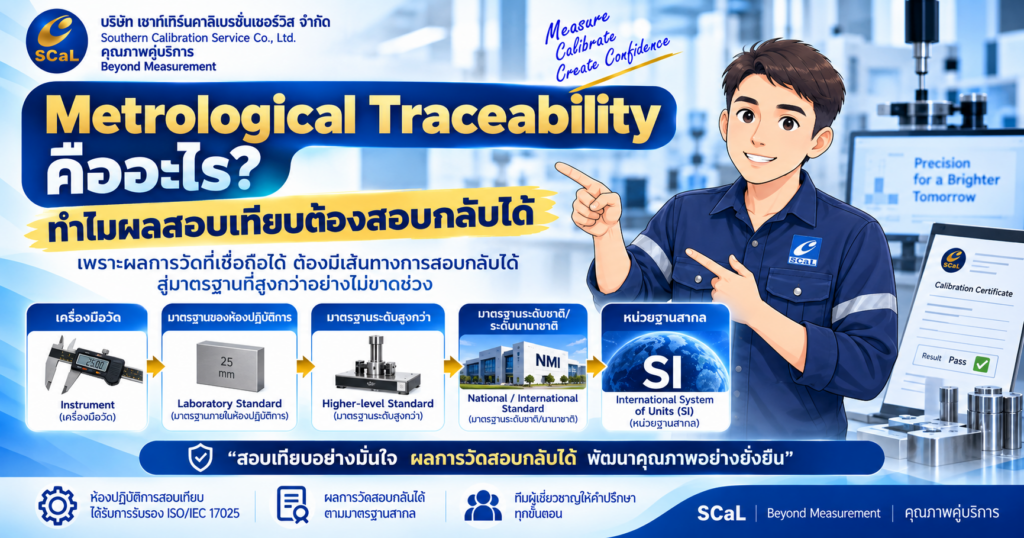 Metrological Traceability คืออะไร และทำไมผลสอบเทียบต้องสามารถสอบกลับได้