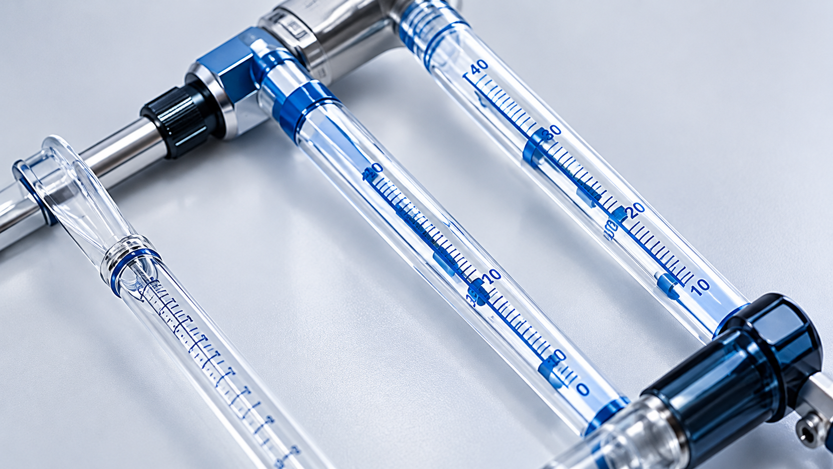 Flow Meter หรือ Rotameter แบบหลอดใส สำหรับวัดอัตราการไหลของของไหลในระบบ