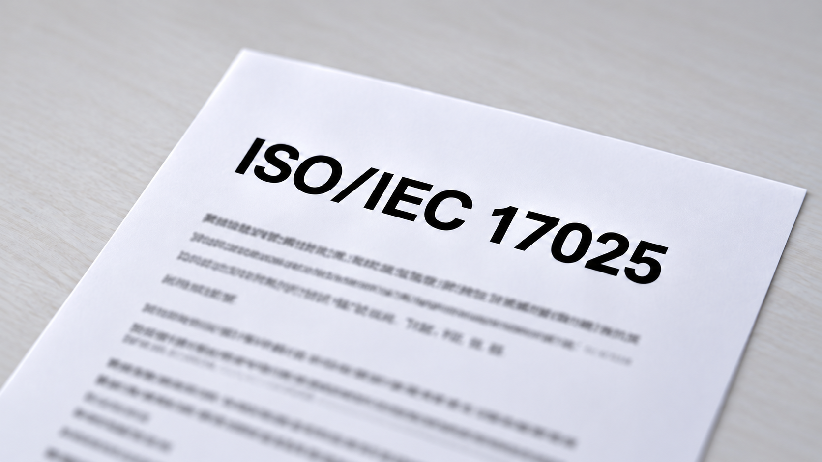 เอกสารมาตรฐาน ISO/IEC 17025 สำหรับห้องปฏิบัติการสอบเทียบและทดสอบ