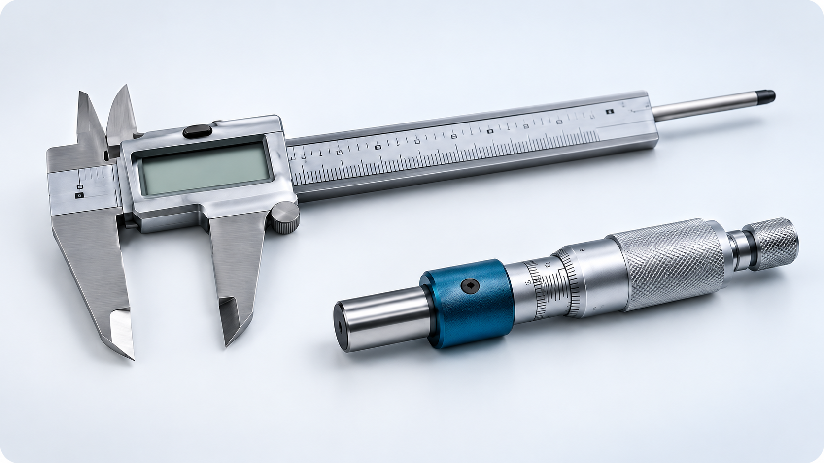 Vernier Caliper และ Micrometer สำหรับงานวัดมิติ