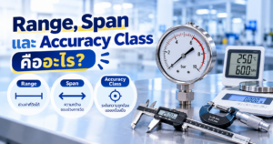 Range, Span และ Accuracy Class คืออะไร อธิบายช่วงการวัด ความกว้างของช่วง และความถูกต้องของเครื่องมือวัด