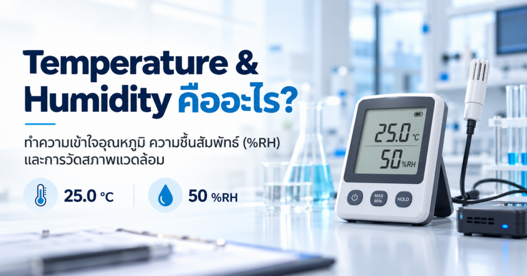 Temperature & Humidity คืออะไร อธิบายอุณหภูมิ ความชื้นสัมพัทธ์ %RH และการวัดสภาพแวดล้อม