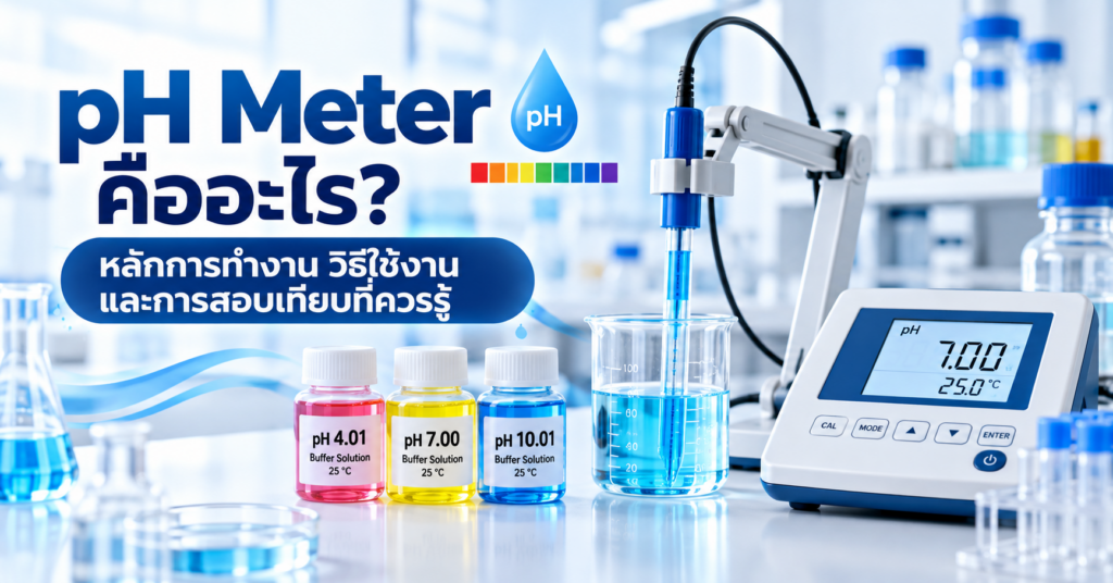pH Meter คืออะไร หลักการทำงาน การใช้ pH Electrode และการ Calibration ด้วย Buffer Solution